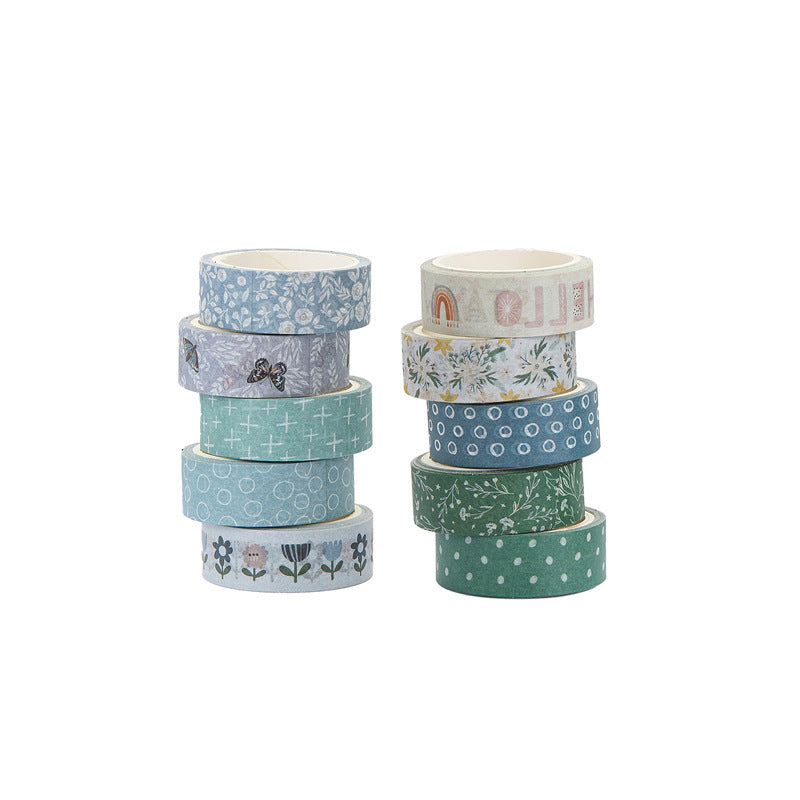 Boho Washi Tape Set – Bohemian Style, 20 Rolls - ViktaShop