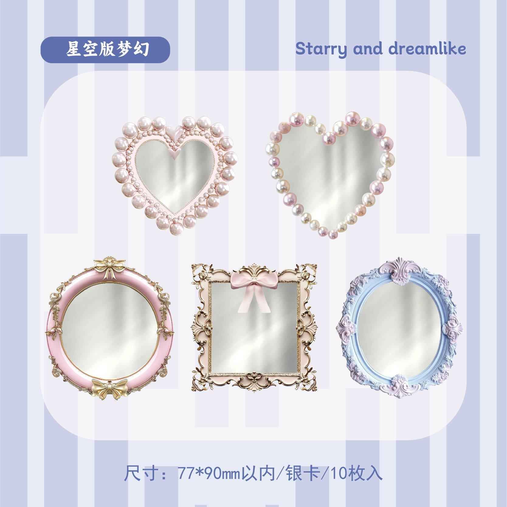 Glazed Mirror Series Notes - Alice's Mirror & More - 6 pcs