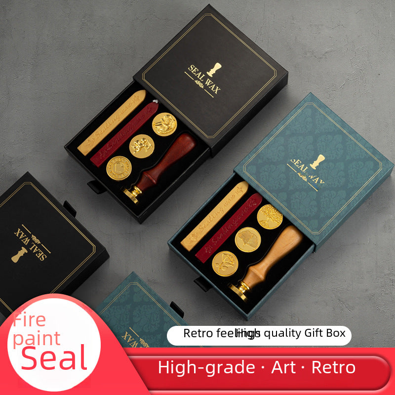 Firecracker Seal Set – Retro Style DIY Gift & Logo Stamp - ViktaShop