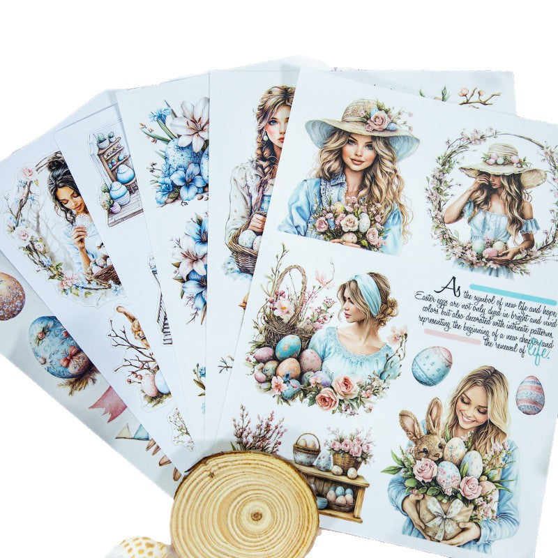 European Character & Scenery PET Stickers, 5 Options - ViktaShop