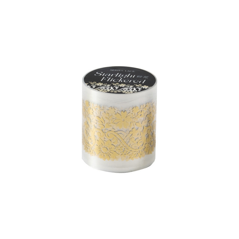 Lace PET Tape – Gold-Stamped Flashing Series, 2m - ViktaShop
