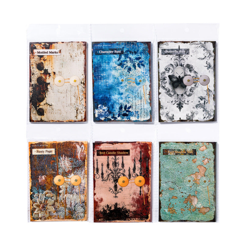 Sugar Poem Light Paper - Mottled Rust Shadow Series, 30 Sheets - ViktaShop