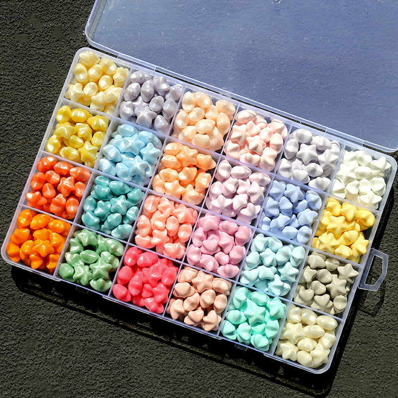 Macaron Color Star Spark Fire Paint Wax Granules Set - ViktaShop