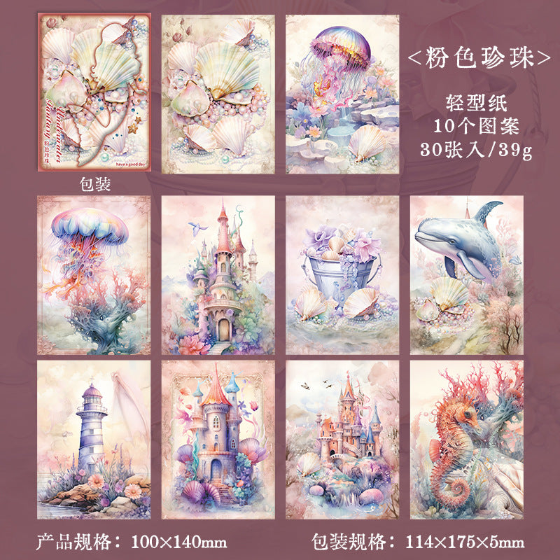 Underwater Fantasy Series - Material Paper, 10 Pcs - ViktaShop