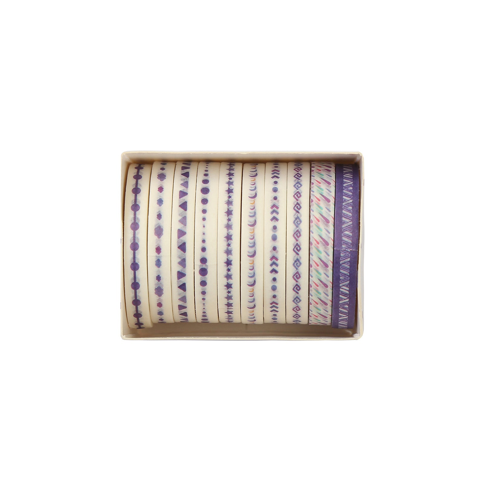 Retro Rainbow Series – Paper Tape, 10 Rolls - ViktaShop