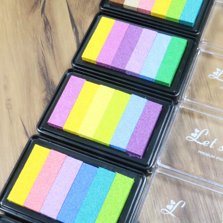 Large Rectangular Gradient Rainbow Inkpad – 5 Options - ViktaShop