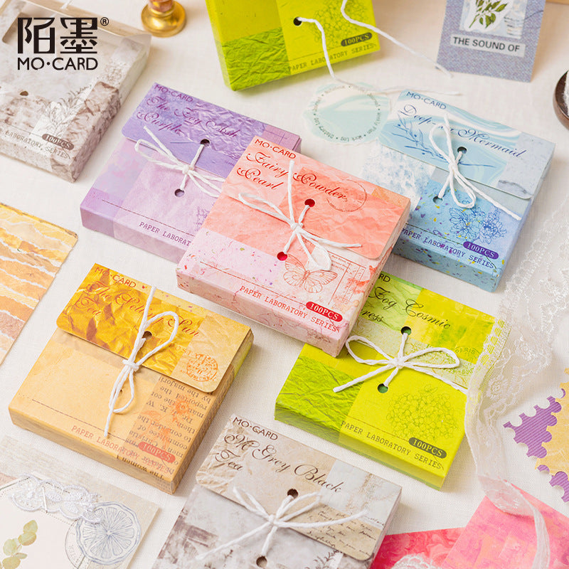Paper Notes, Retro Hand Account DIY Material, 100 Sheets - ViktaShop