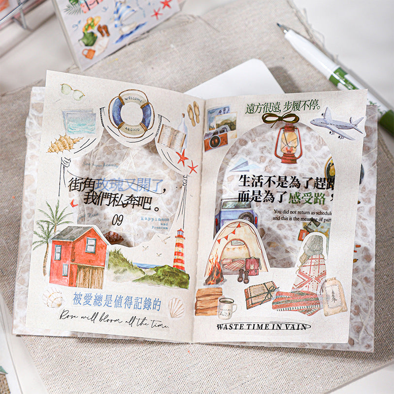 Die-Cut Double Material Sticker Book - ViktaShop