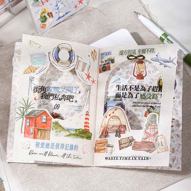 Die-Cut Double Material Sticker Book