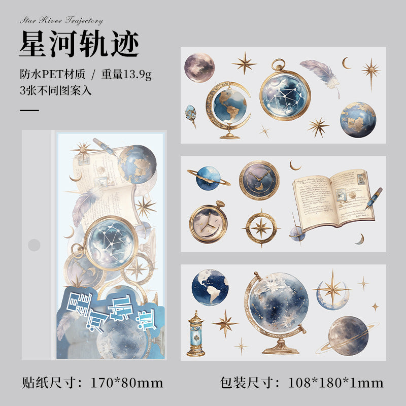 Time Notes Series PET Sticker Pack, 12 Options - ViktaShop