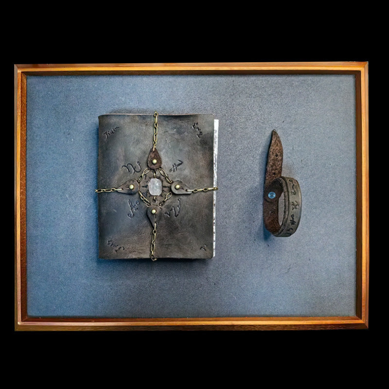 Magic Theme Notebook – Retro Handmade Cowhide Journal - ViktaShop