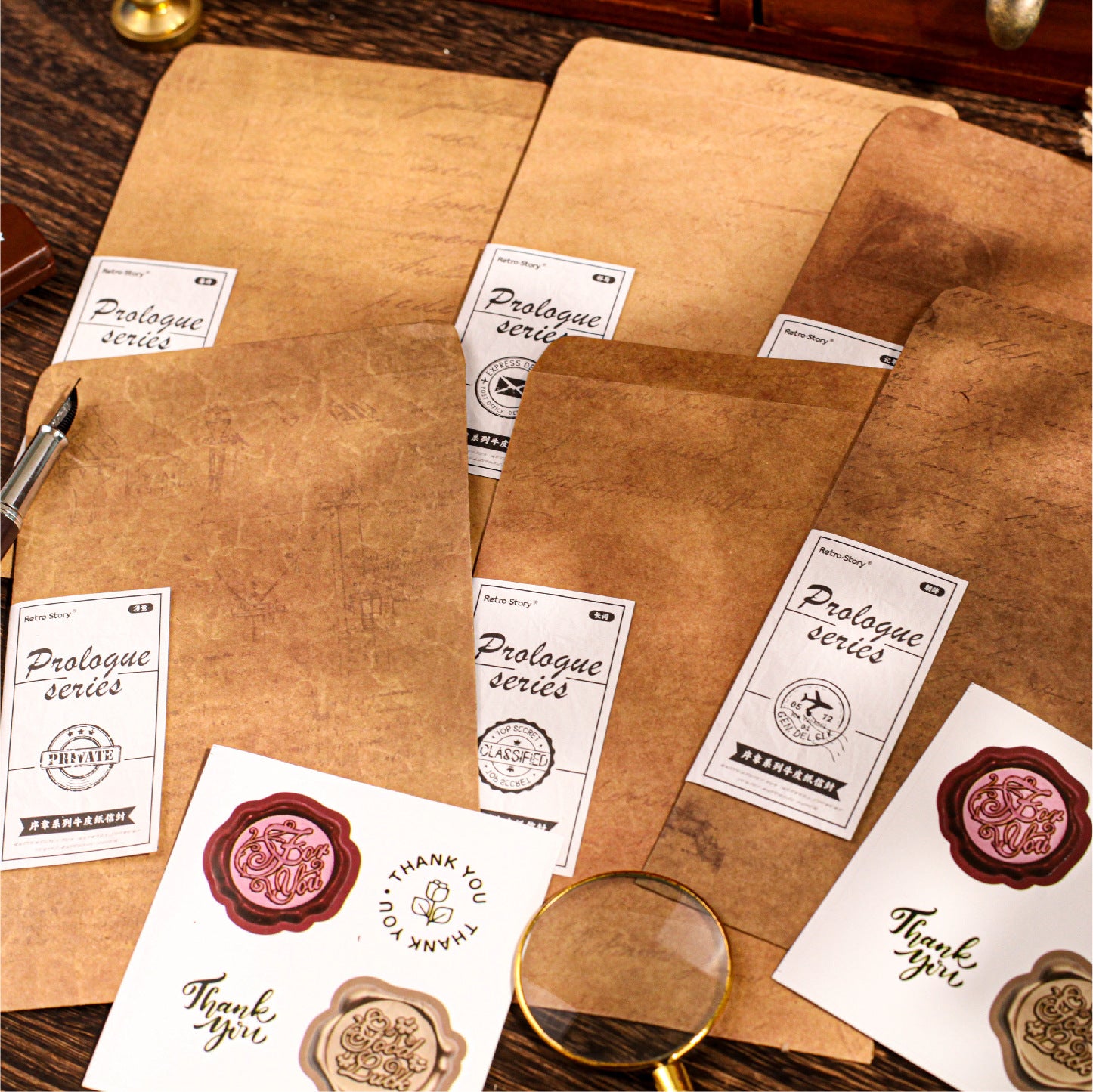 Kraft Paper Envelope & Bookmark Set - ViktaShop