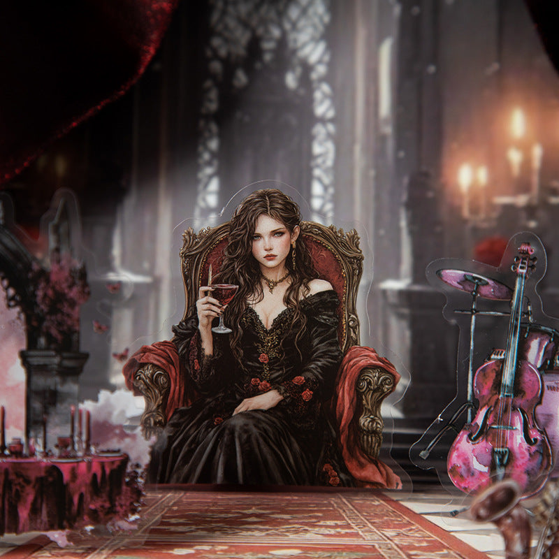 Gothic Ball Series - Dark Style Landscaping PET Stickers, 4 Options - ViktaShop