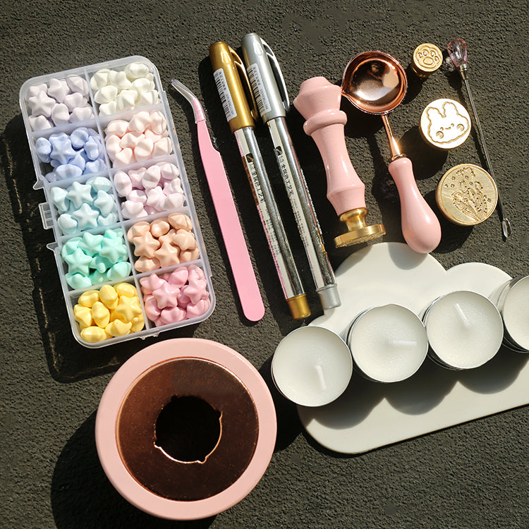 Macaron Color Star Spark Fire Paint Wax Granules Set - ViktaShop