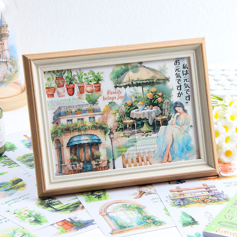 Hazy Memory Sticker Series, Retro PET Stickers, 6 Options - ViktaShop