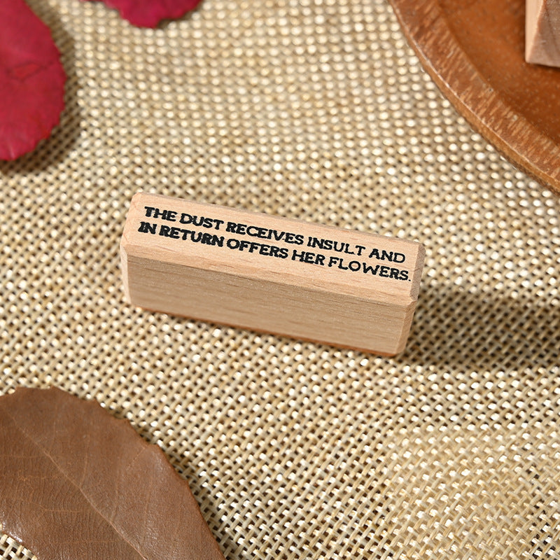 Vintage Wooden Postmark Seal – Flowers & Plants Stamp, 7 Options - ViktaShop