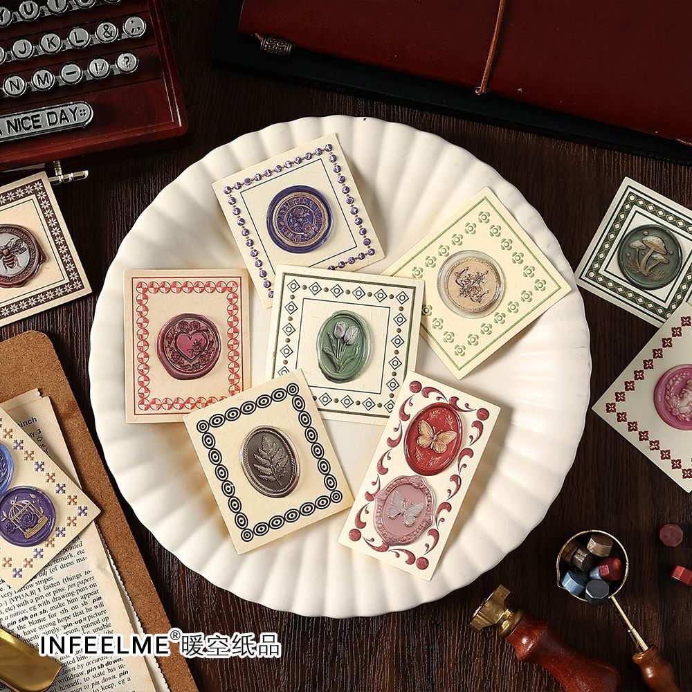 Fire Paint Sealed Series Stickers - Time Monologue Retro, 4 Options - ViktaShop