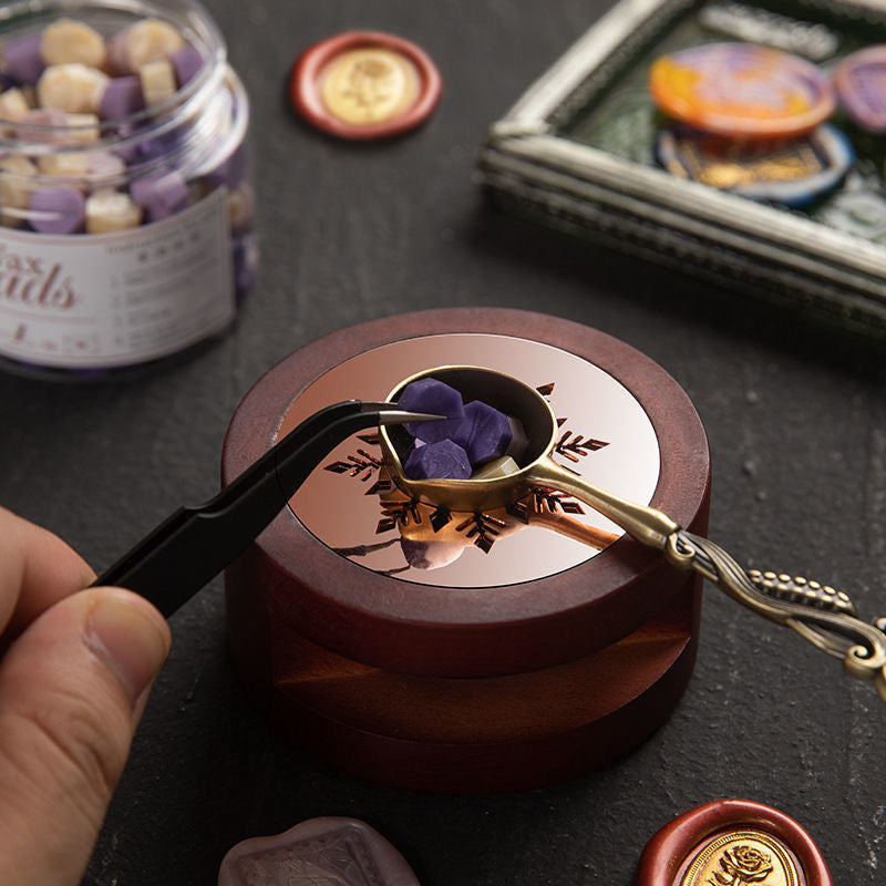 European Fire Paint Wax Full Set – Stove, Spoon, Stirring Rod & Accessories, 6 Options - ViktaShop