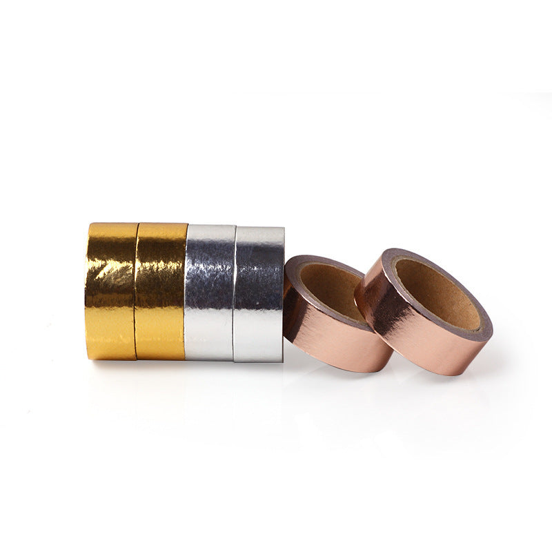 Rose gold silver paper tape