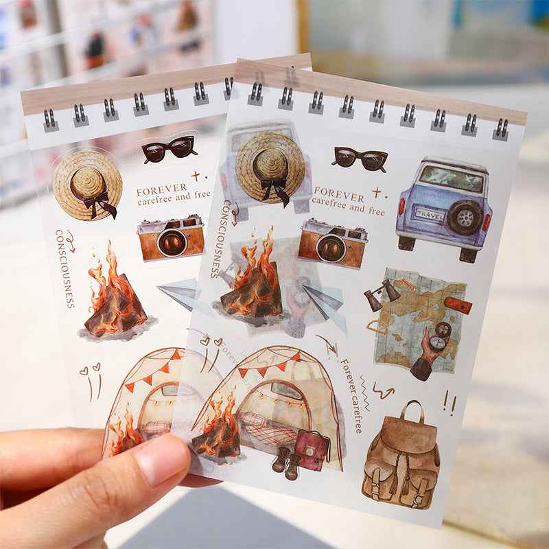 Die-Cut Double Material Sticker Book