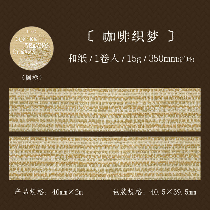 Cloth Pattern Tape – Seamless Cloth Pattern, Retro Decorative Tape, 3.5m - ViktaShop