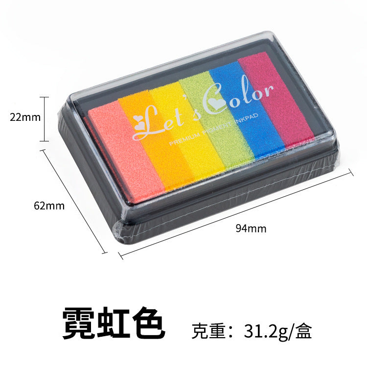 Large Rectangular Gradient Rainbow Inkpad – 5 Options - ViktaShop