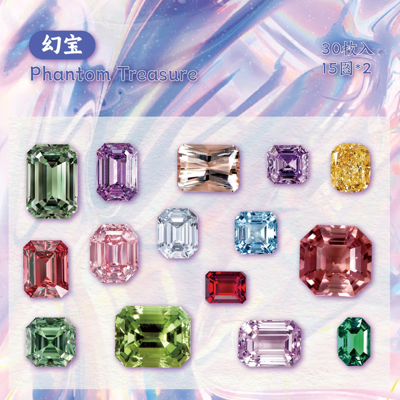 Gem Diamond Stickers - PET - ViktaShop