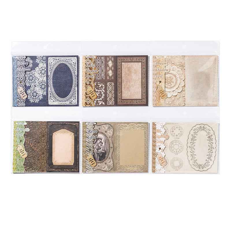 Paper Lace Note Material Paper – 20 Sheets