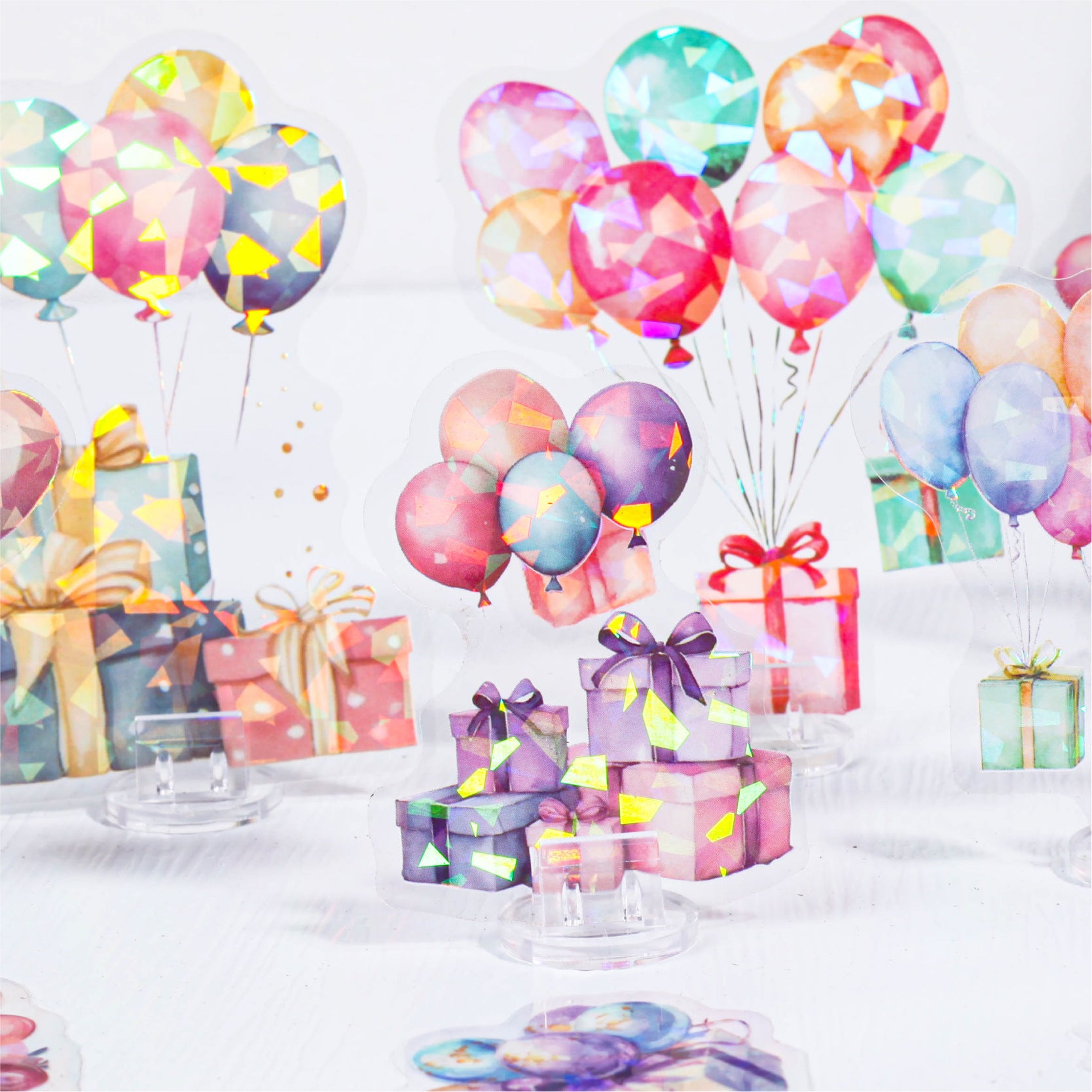 Cartoon Dream Party Stickers - PET - ViktaShop