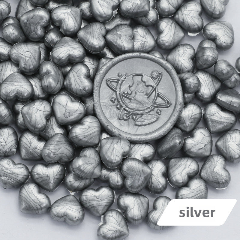 Colorful Heart-Shaped Fire Paint Wax Grain - ViktaShop