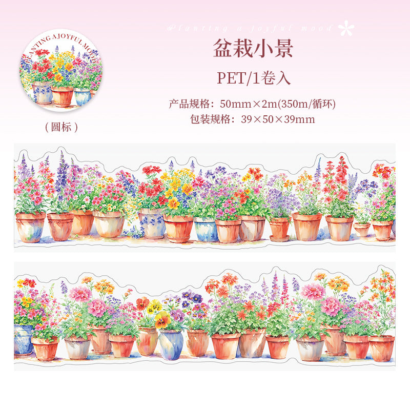 Plant Landscaping Tape – Planting Happy Mood Series, Potted Theme, 2m - ViktaShop