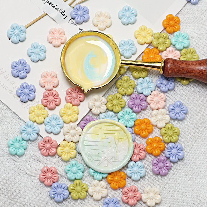 Flower-Shaped Fire Paint Wax Grain Seal - ViktaShop