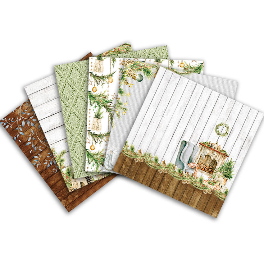 Christmas Background Pattern Paper - 24 Sheets - ViktaShop