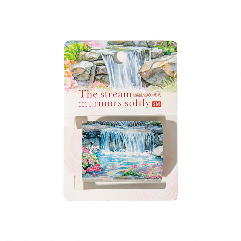 Paper Tape – Stream Humming Series, Landscaping Theme, 6 Options - ViktaShop