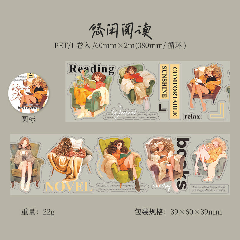 PET Tape – Loosen Day Series, 6 Pcs - ViktaShop