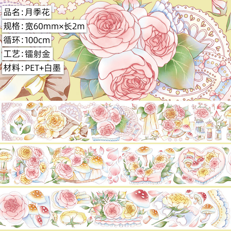 Flower Decoration – Creative Handmade Rose PET Tape - 2m - ViktaShop