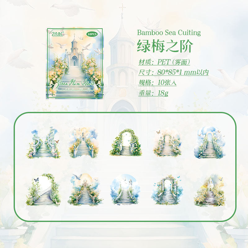 Secret Realm Waterproof PET Sticker Pack, 10 Pcs - ViktaShop