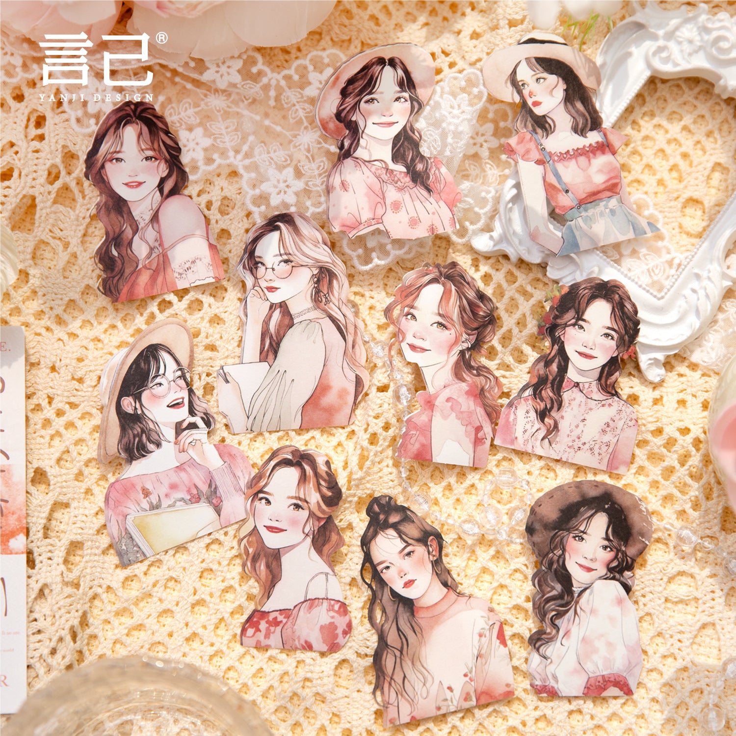 Beautiful Series Laser Sticker Bag - Confession & More - 10 pcs - ViktaShop