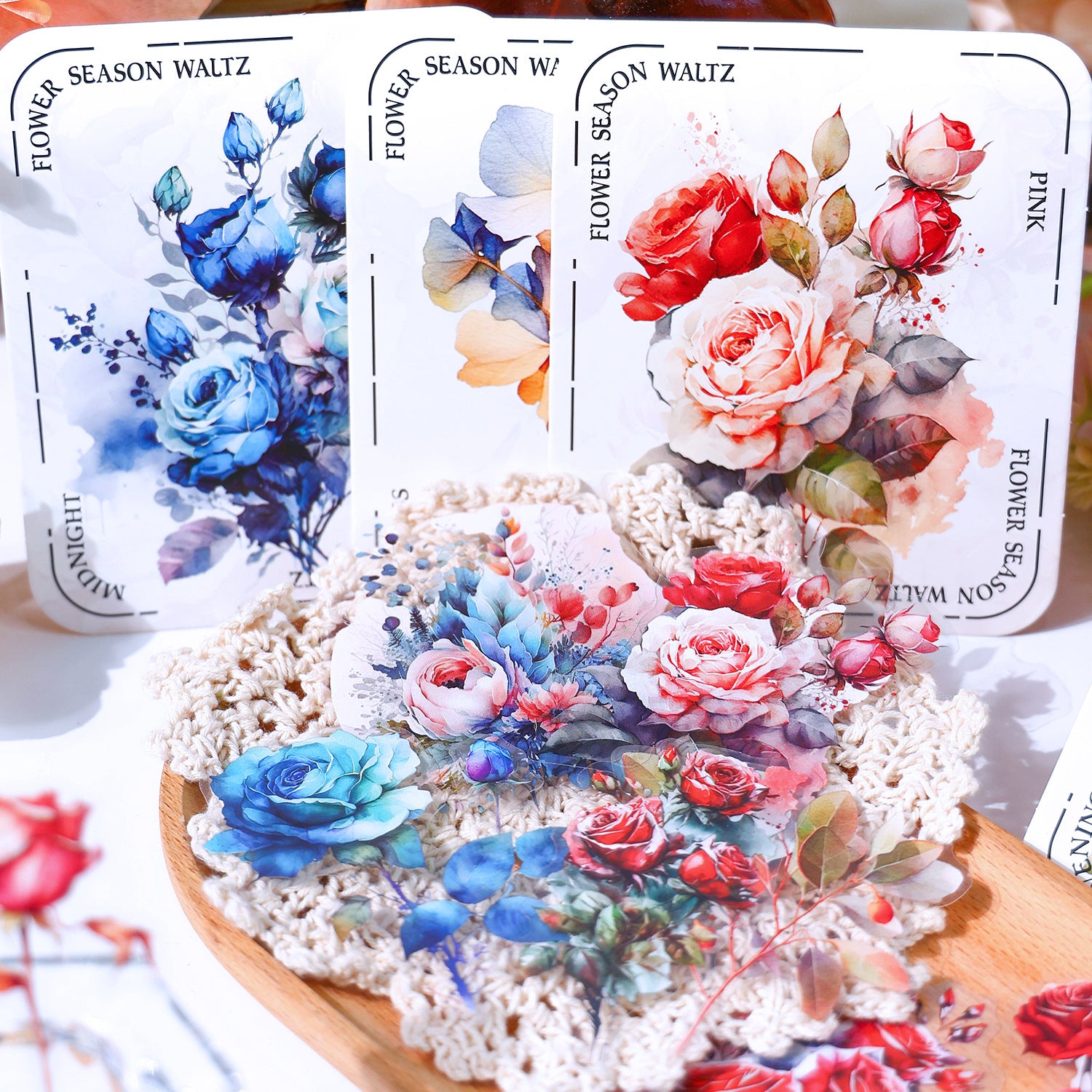 Ancient Forest PET Sticker Pack - Flower Season Waltz Series, 20 pcs - ViktaShop
