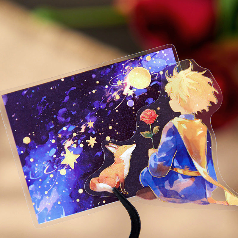 PET Prince Sticker Pack – Galaxy Letter & Landscape Style, 30 Pcs - ViktaShop