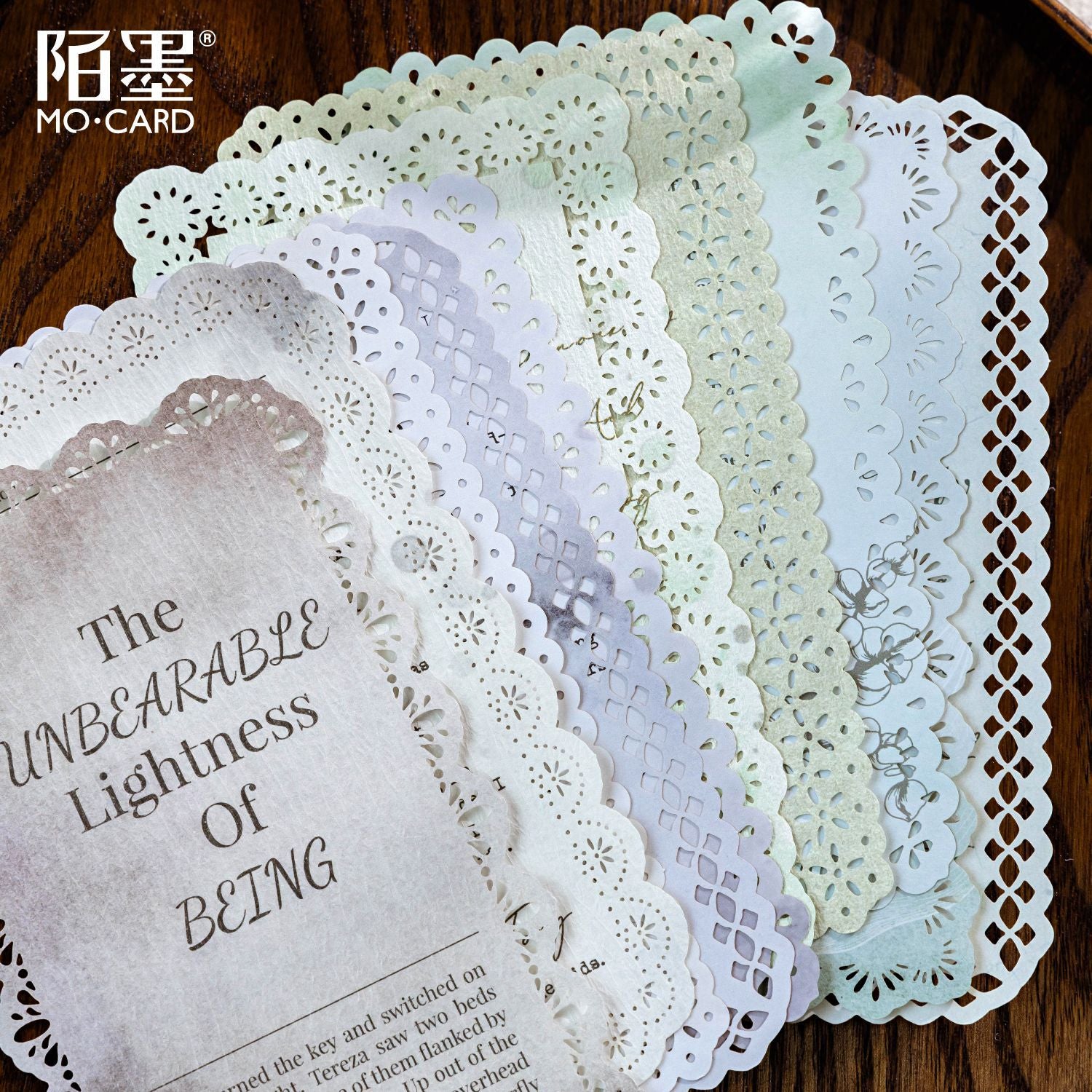 Paper Hollow Lace - Love Words Series, 10 Pcs - ViktaShop