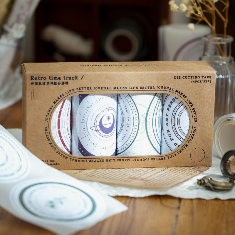 Retro Combination PET Tape for Hand Account Decoration, 2m - ViktaShop