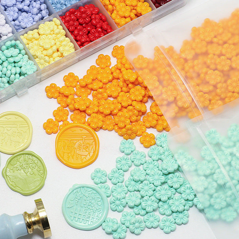 Flower-Shaped Fire Paint Wax Grain Seal - ViktaShop