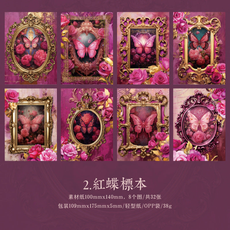 Retro Material Paper – Baroque Dream Series, 6 Options - ViktaShop