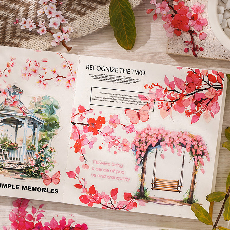 PET Sticker Pack - Plant & Flower Theme, 20 Pcs - ViktaShop