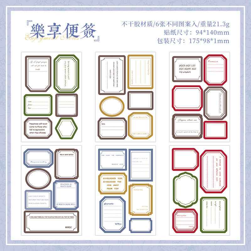 Cross-border Retro Border Die-cut Stickers