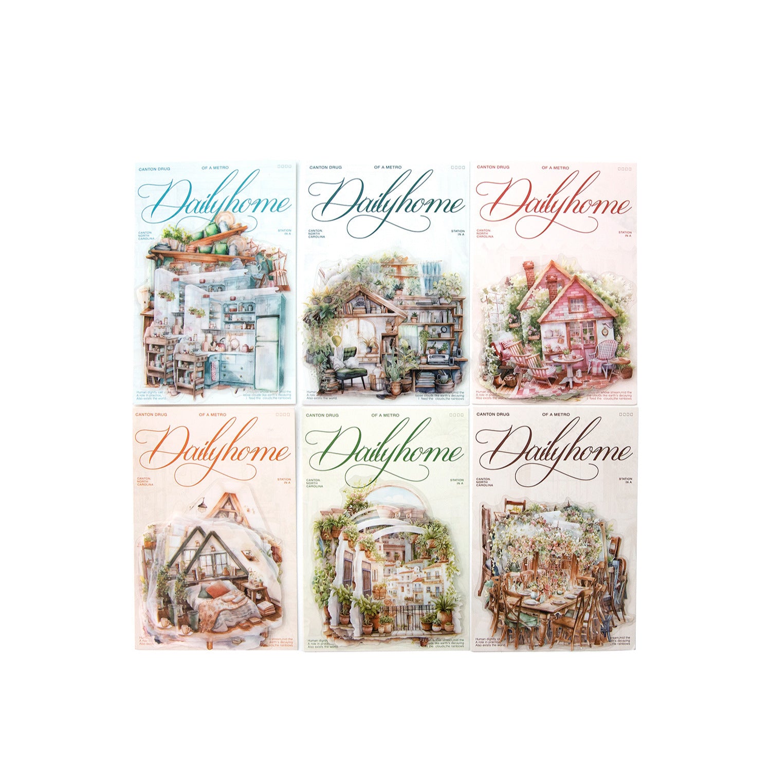 PET Sticker Pack - Daily Life Scenes, 20 Pcs - ViktaShop