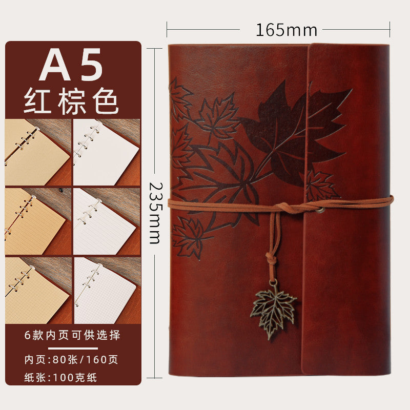 Retro Strap Loose-Leaf Notebook – Travel Day Journal - ViktaShop