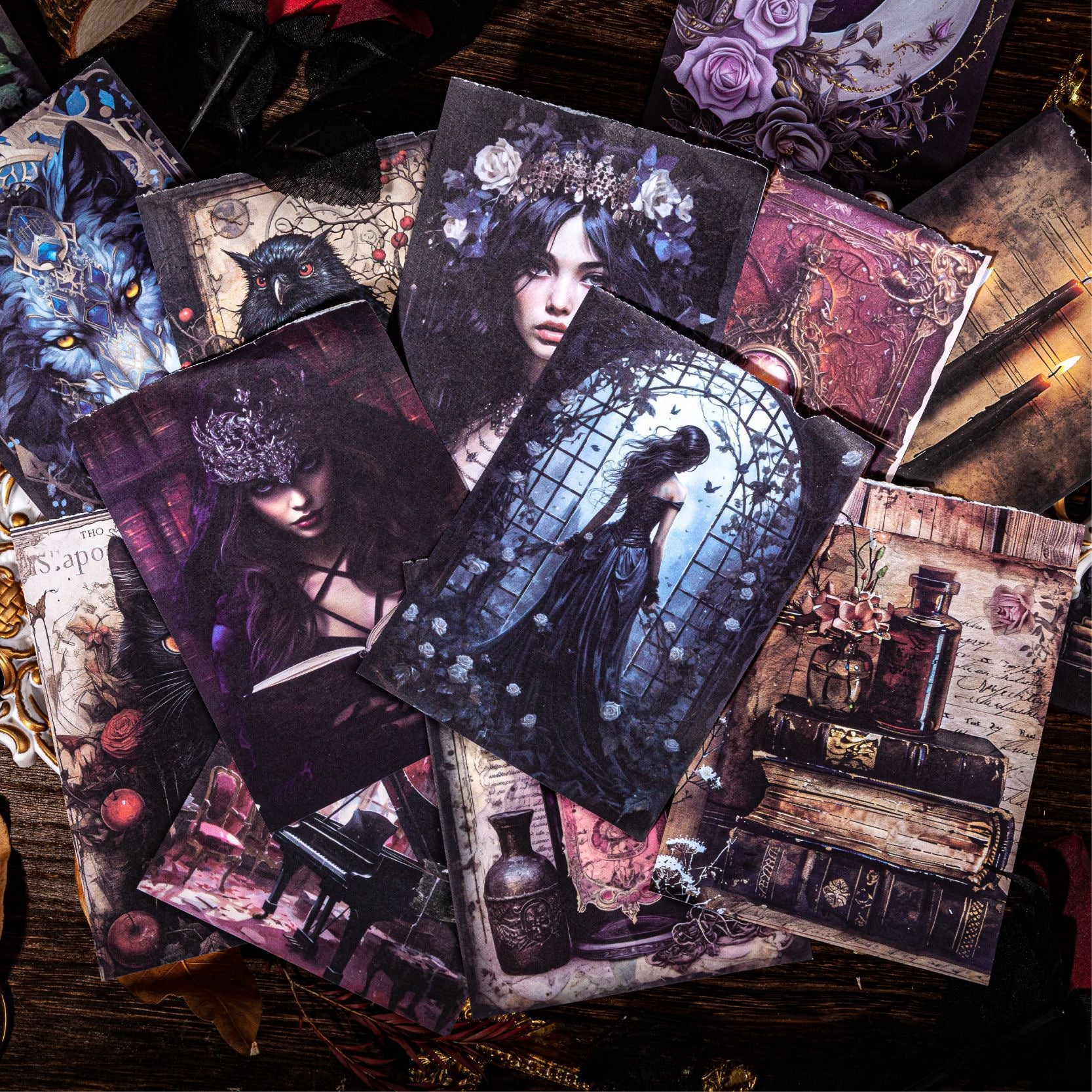 Gothic World Paper - Alice Themed - ViktaShop