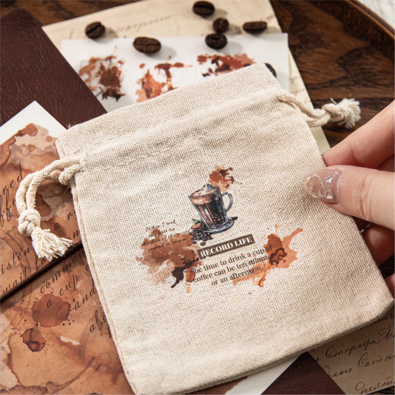 PET Stickers – Watercolor Retro Decorative Set - ViktaShop